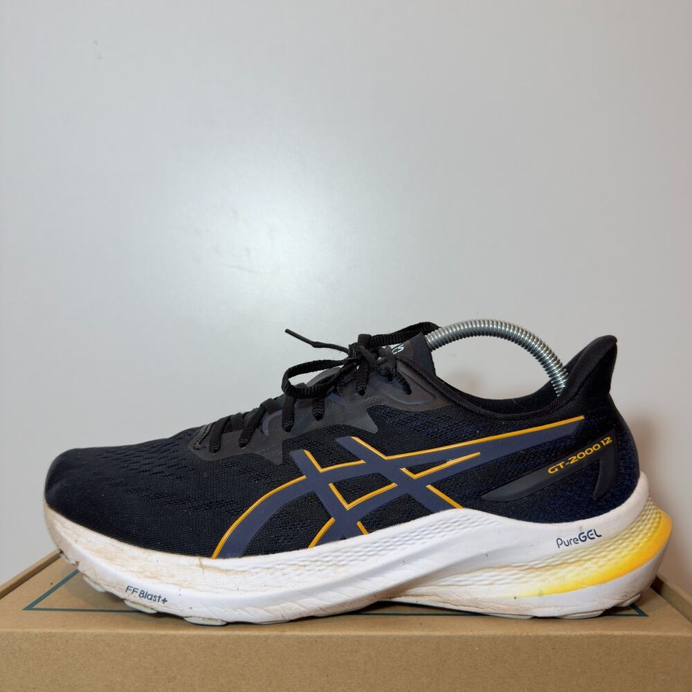 ASICS GT-2000 12 Mens Size 10 Blue Orange Running Shoes FuelCell Trainers Race